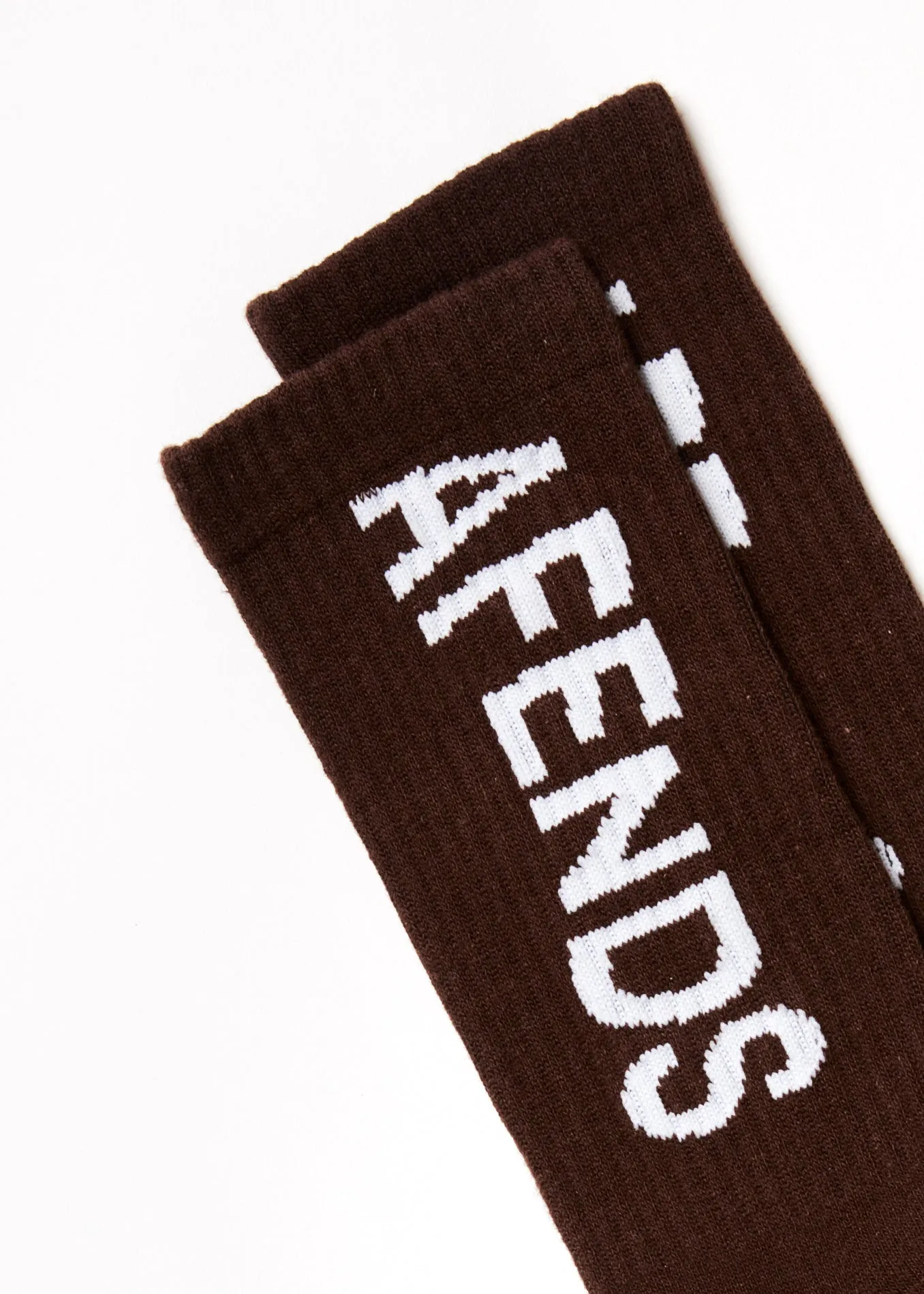 AFENDS Unisex Spaced Out - Crew Socks - Coffee
