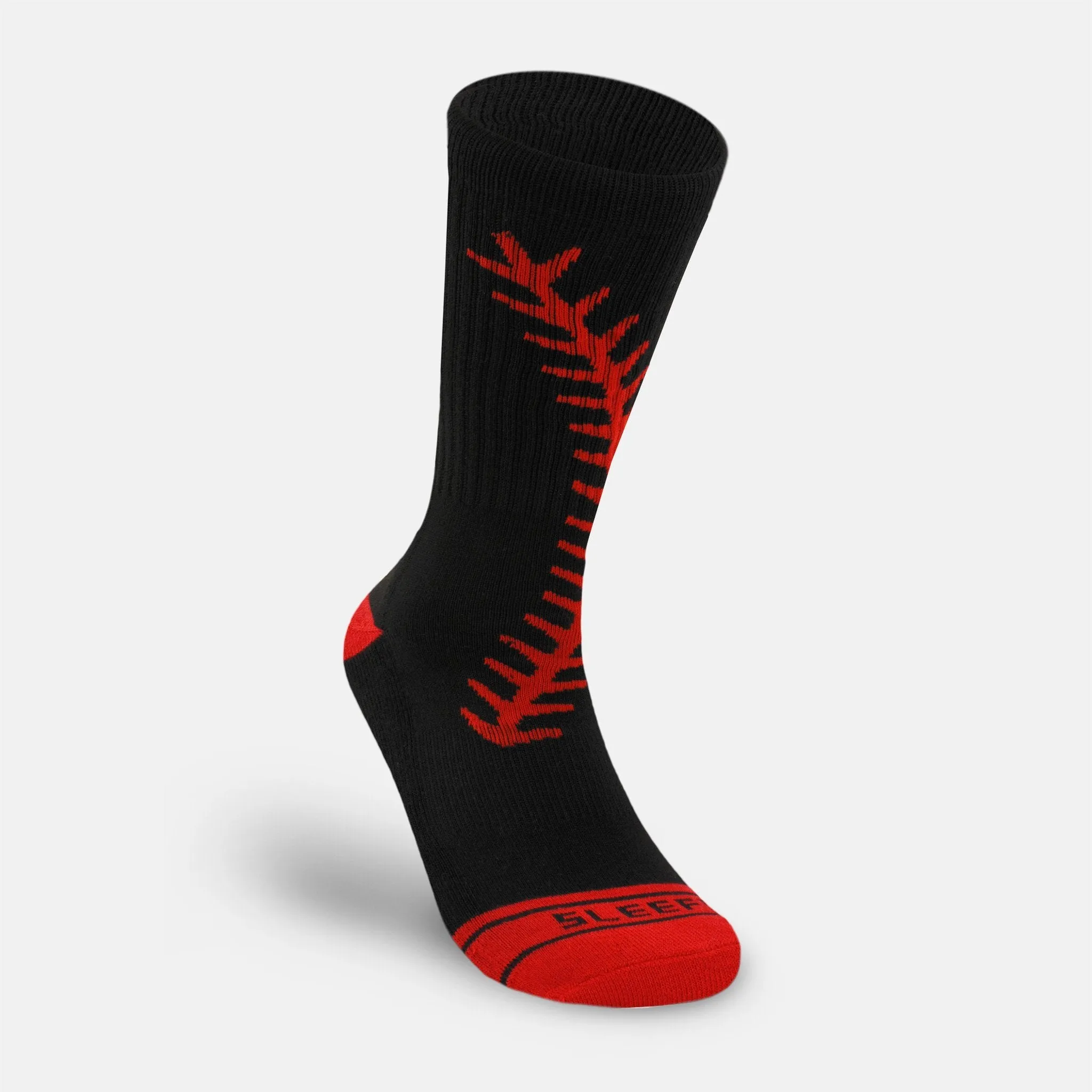 Baseball Lace Black soft socks
