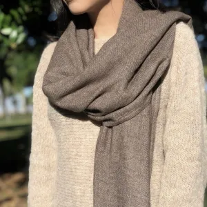 Espresso Handloom Cashmere Scarf - From Himalaya