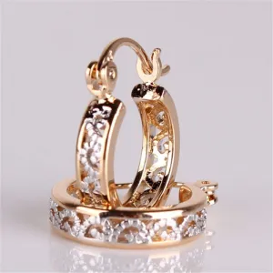 Fashion Classic Hollow Out Round Hoop Earring For Women High Quality Brinco Earings Ladies Jewellery