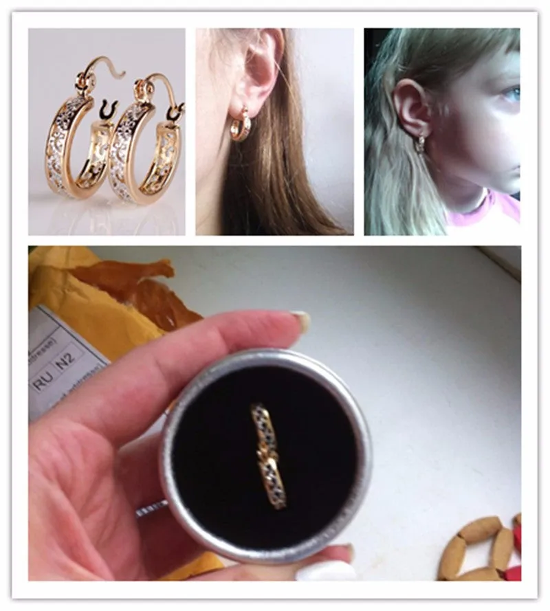 Fashion Classic Hollow Out Round Hoop Earring For Women High Quality Brinco Earings Ladies Jewellery
