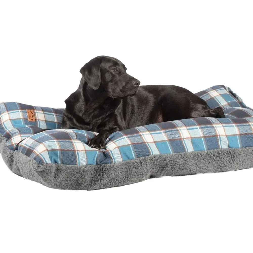 FatFace Fleece Check Deep Duvet Dog Bed - Spare Cover