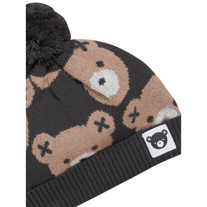 Huxbaby Huxbear Soft Black Knit Beanie