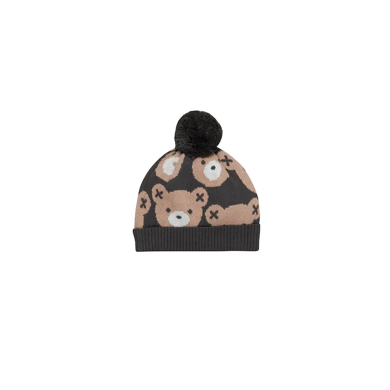 Huxbaby Huxbear Soft Black Knit Beanie