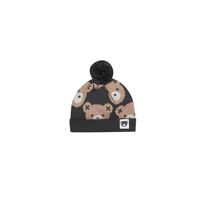 Huxbaby Huxbear Soft Black Knit Beanie