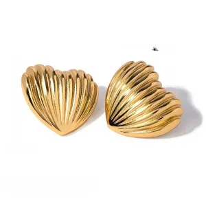 Just Lil Things Gold Stud Earrings JLT12668