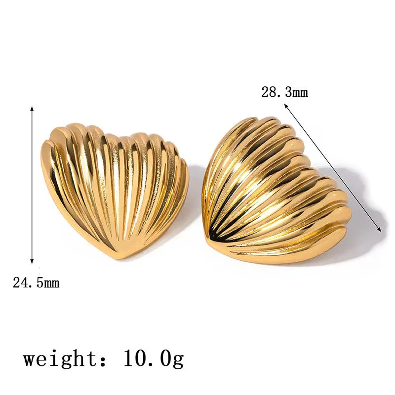 Just Lil Things Gold Stud Earrings JLT12668