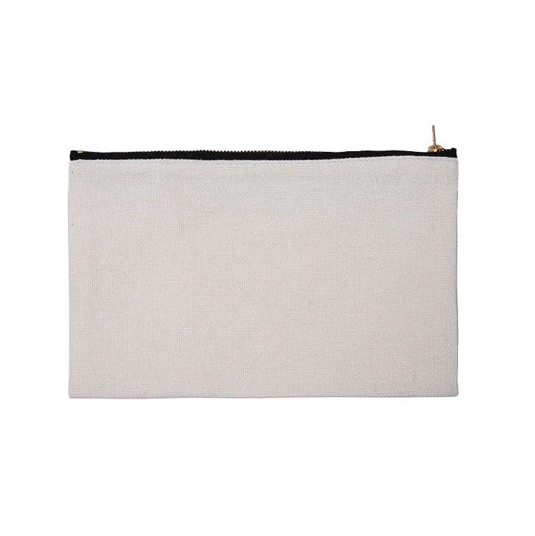 LINEN ZIPPERED BAG FOR SUBLIMATION - 6" X 9.3"