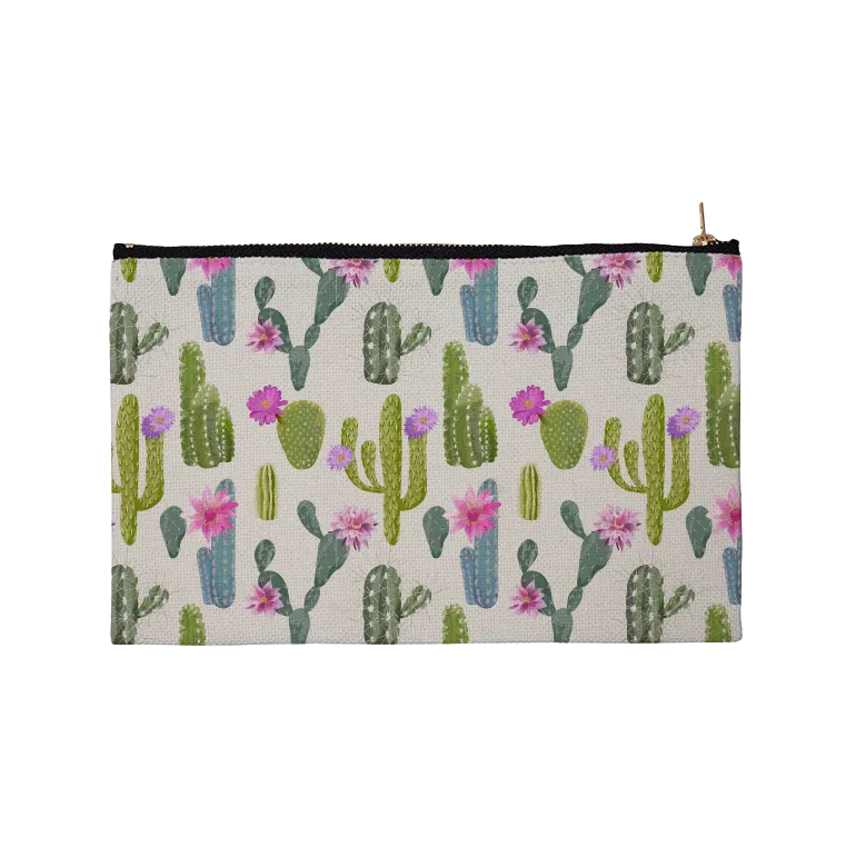 LINEN ZIPPERED BAG FOR SUBLIMATION - 6" X 9.3"