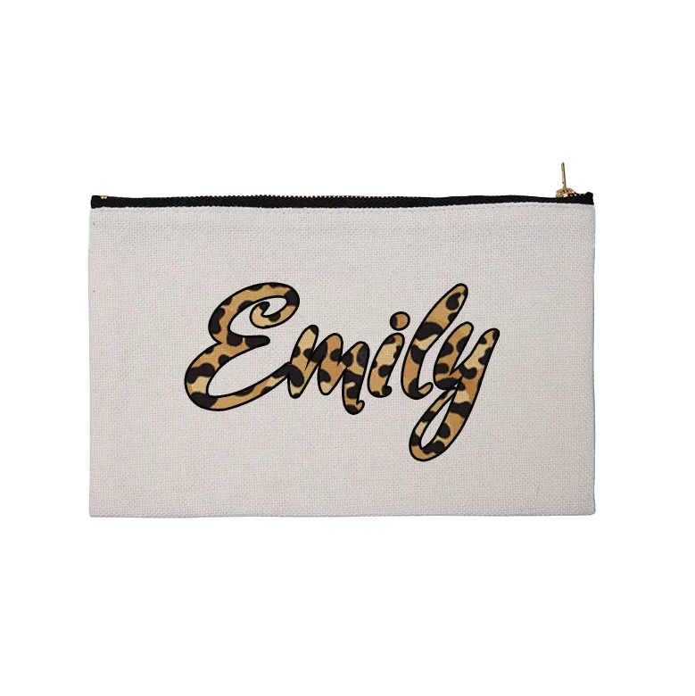 LINEN ZIPPERED BAG FOR SUBLIMATION - 6" X 9.3"