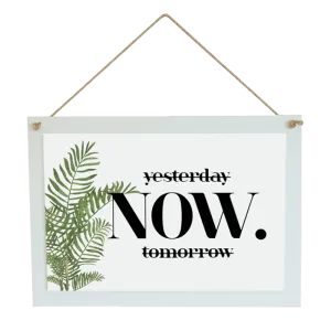 SUBLIMATION WHITE COATED WOOD RECT. HANG SIGN 12.12" X 8.58"