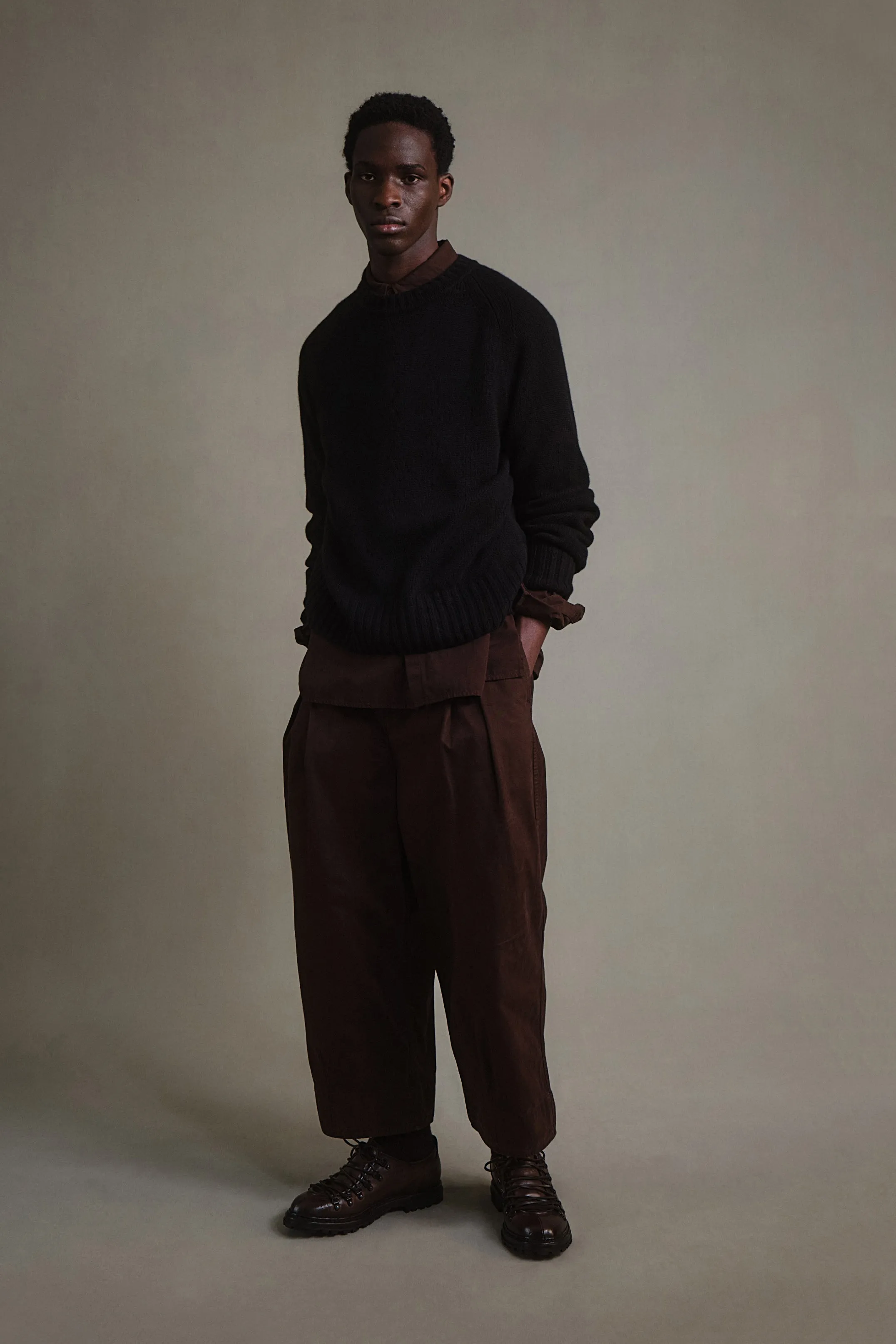 THE WOODSMAN JUMPER / CASHMERE FLINT