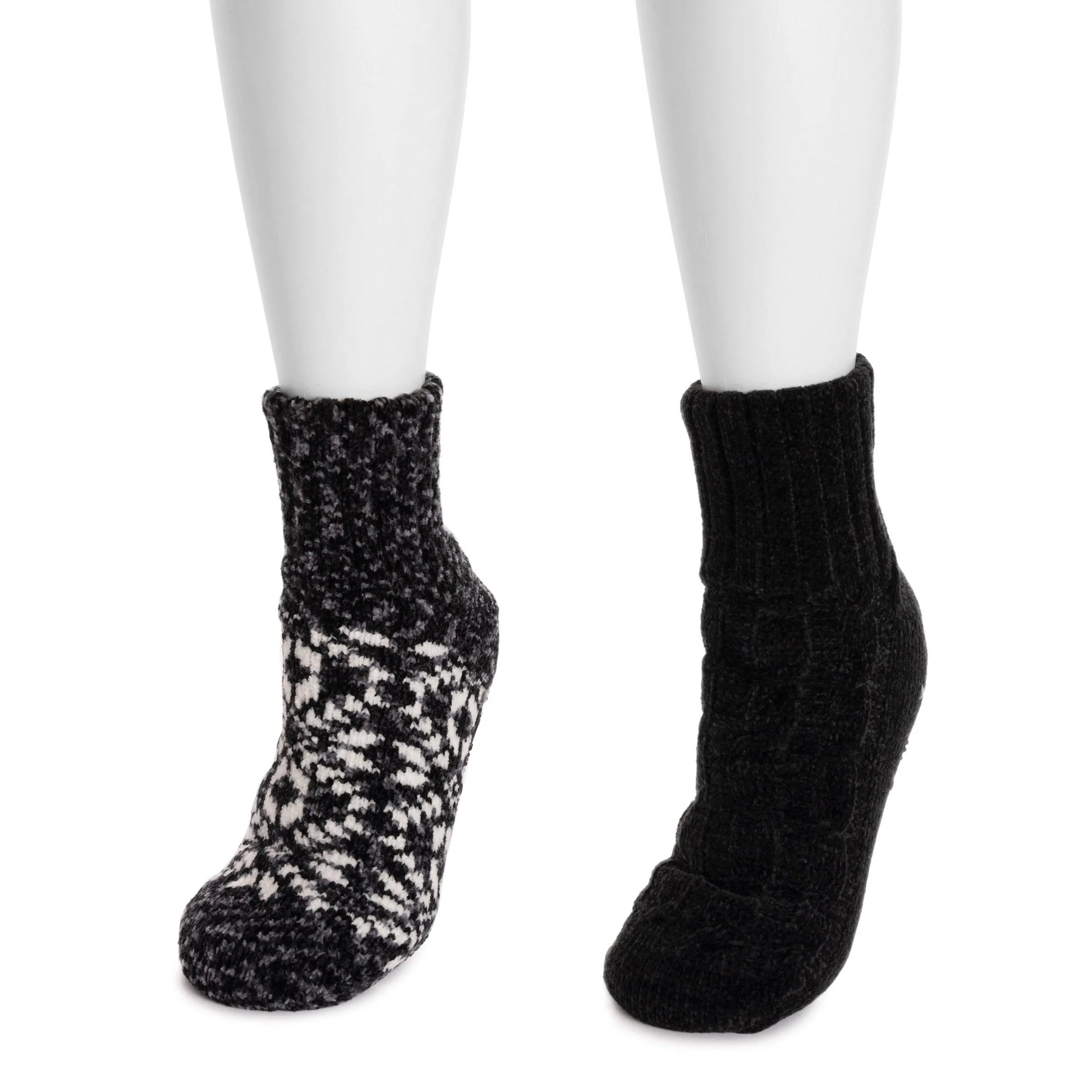 Women's 2 Pair Pack Shortie Chenille Cabin Socks